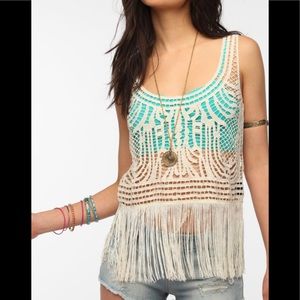 Staring at Stars soutache fringe tank by UO